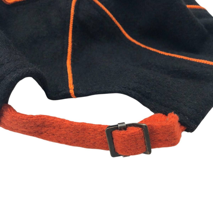 BRONER Two-Tone 6-Panel Cap, Made in USA, One Size Fits Most, Vintage unclear black type Vintage Second Hand