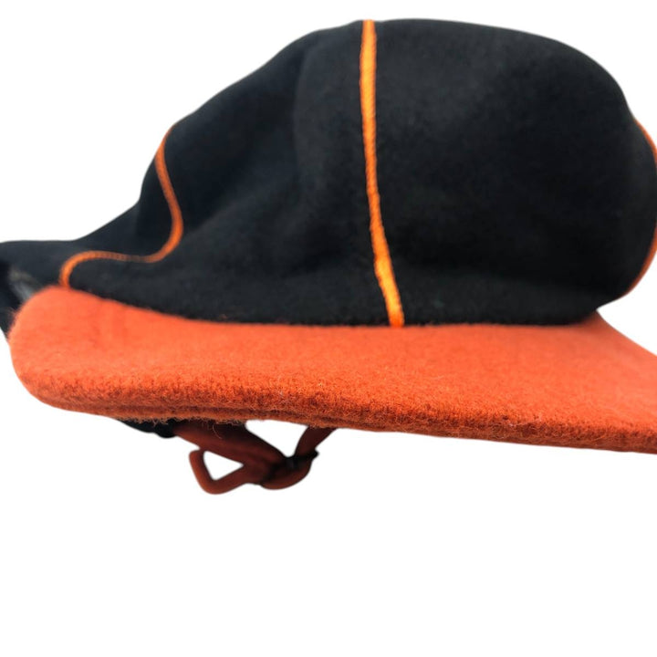 BRONER Two-Tone 6-Panel Cap, Made in USA, One Size Fits Most, Vintage unclear black type Vintage Second Hand