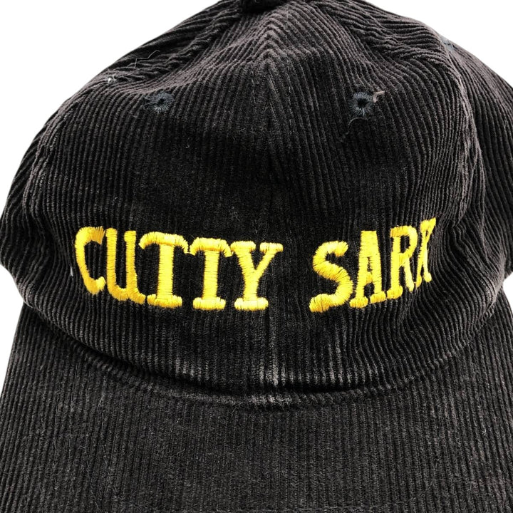 Vintage Cutty Sark Advertising Corduroy Cap, One Size Fits All unclear black type Vintage Second Hand