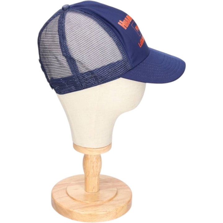 70s-80'S DG SPORTSWEAR HIRAM REEVES PRODUCE Mesh Trucker Cap, Made in USA, One Size Fits Most unclear navy blue type Vintage Second Hand