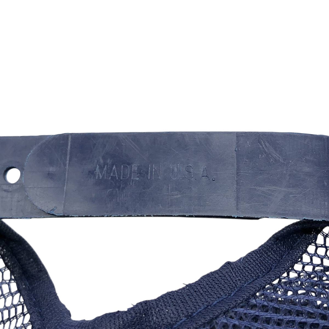 70s-80'S DG SPORTSWEAR HIRAM REEVES PRODUCE Mesh Trucker Cap, Made in USA, One Size Fits Most unclear navy blue type Vintage Second Hand