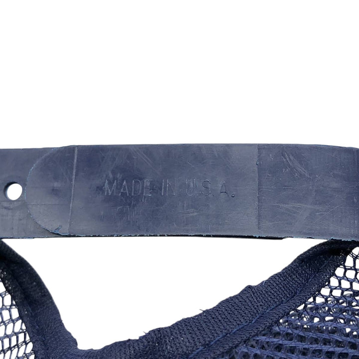 70s-80'S DG SPORTSWEAR HIRAM REEVES PRODUCE Mesh Trucker Cap, Made in USA, One Size Fits Most unclear navy blue type Vintage Second Hand