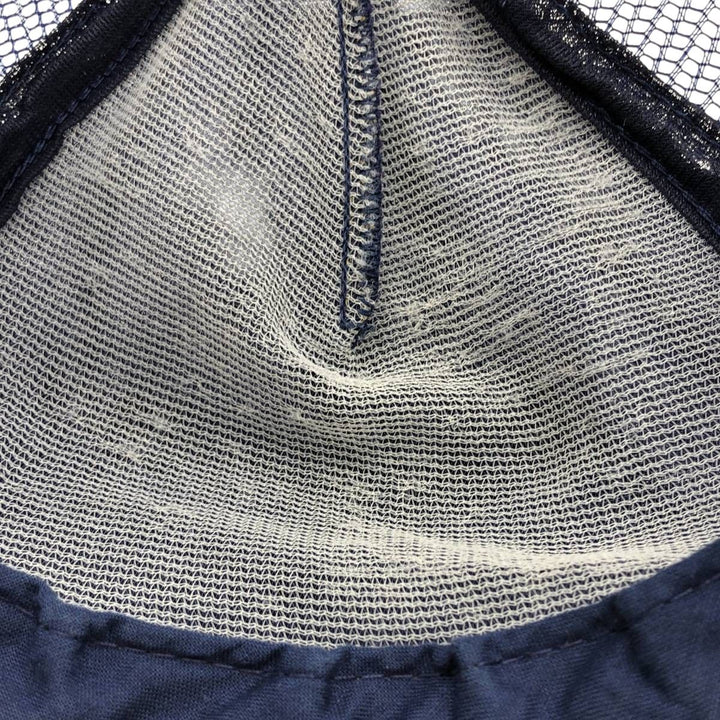 70s-80'S DG SPORTSWEAR HIRAM REEVES PRODUCE Mesh Trucker Cap, Made in USA, One Size Fits Most unclear navy blue type Vintage Second Hand