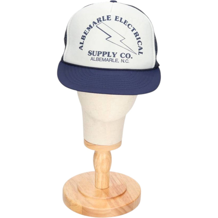 90s-00'S Nissin Albemarle Corporation Advertising Mesh Trucker Cap, One Size Fits All polyester gray type Vintage Second Hand