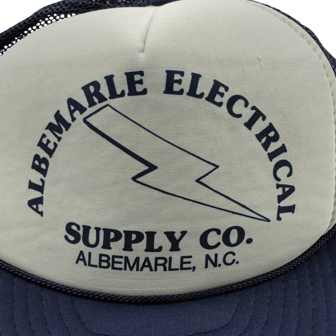 90s-00'S Nissin Albemarle Corporation Advertising Mesh Trucker Cap, One Size Fits All polyester gray type Vintage Second Hand