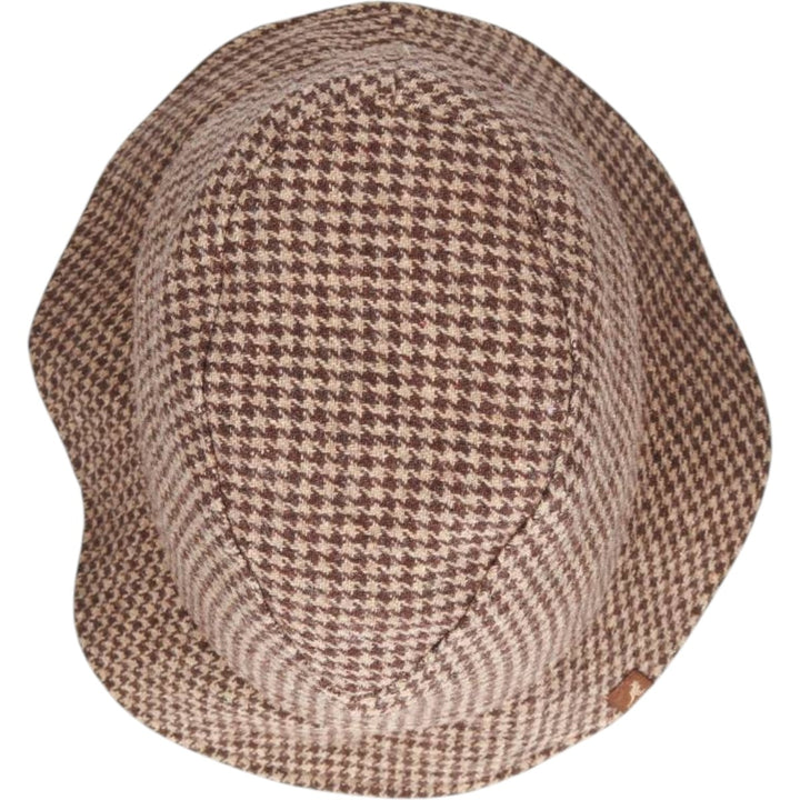 Kangol Heritage Houndstooth Pattern Bucket Hat, One Size Fits Most unclear brown type Vintage Second Hand