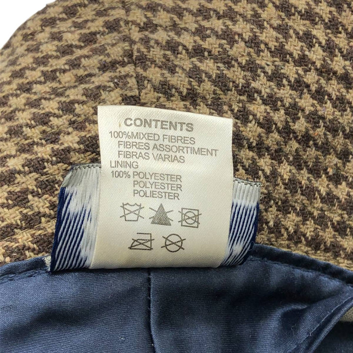 Kangol Heritage Houndstooth Pattern Bucket Hat, One Size Fits Most unclear brown type Vintage Second Hand