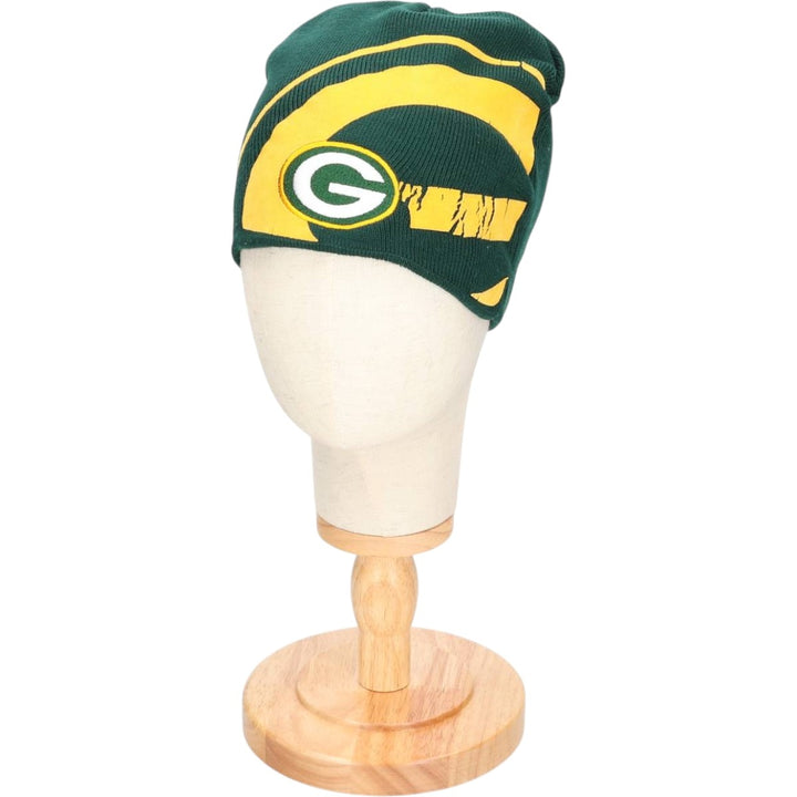 NFL GREEN BAY PACKERS Knit Beanie, One Size Fits Most acrylic green type Vintage Second Hand