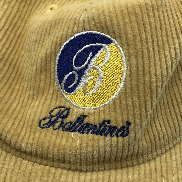 Vintage Ballantine's Advertising Corduroy Cap, One Size Fits All unclear Beige type Vintage Second Hand