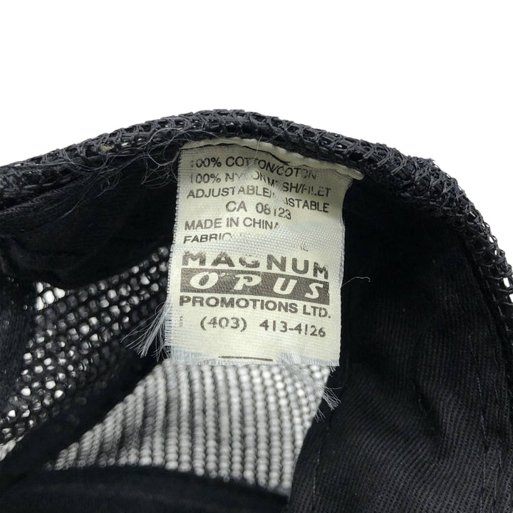 ~1990'S AJM Agriculture Financial Services Corporation Corduroy Mesh Cap, One Size Fits All cotton black type Vintage Second Hand