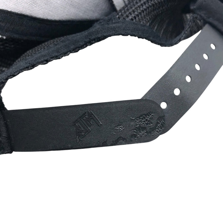 ~1990'S AJM Agriculture Financial Services Corporation Corduroy Mesh Cap, One Size Fits All cotton black type Vintage Second Hand