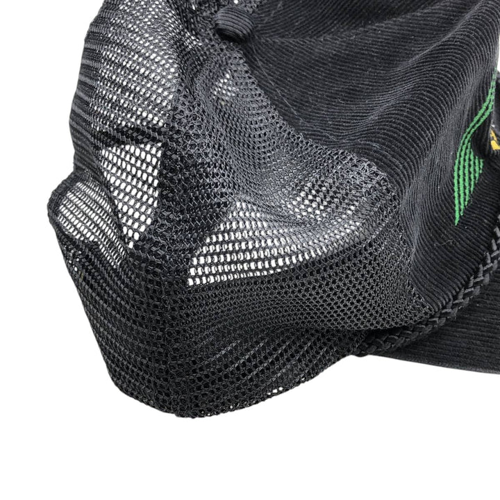 ~1990'S AJM Agriculture Financial Services Corporation Corduroy Mesh Cap, One Size Fits All cotton black type Vintage Second Hand