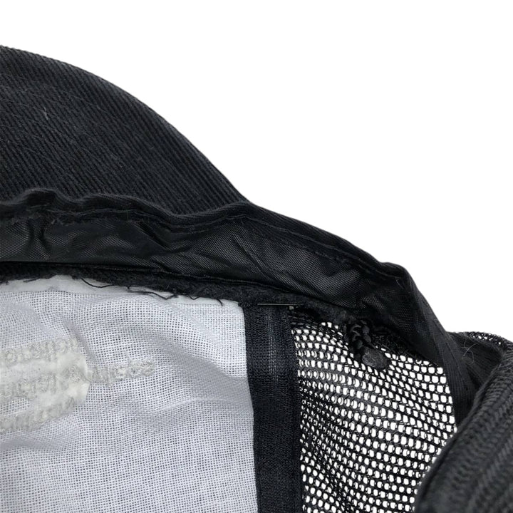 ~1990'S AJM Agriculture Financial Services Corporation Corduroy Mesh Cap, One Size Fits All cotton black type Vintage Second Hand