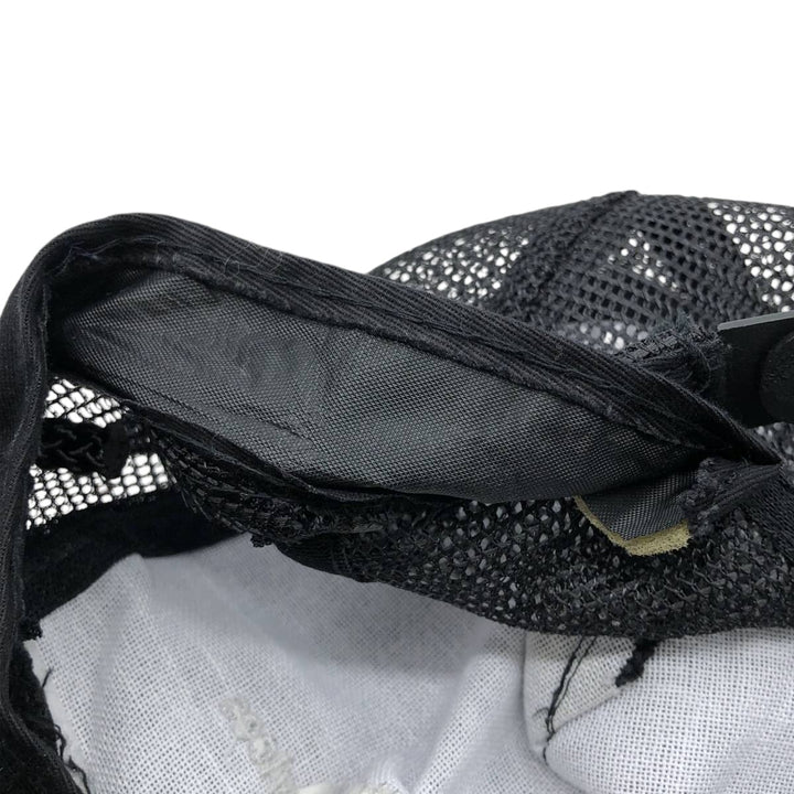 ~1990'S AJM Agriculture Financial Services Corporation Corduroy Mesh Cap, One Size Fits All cotton black type Vintage Second Hand