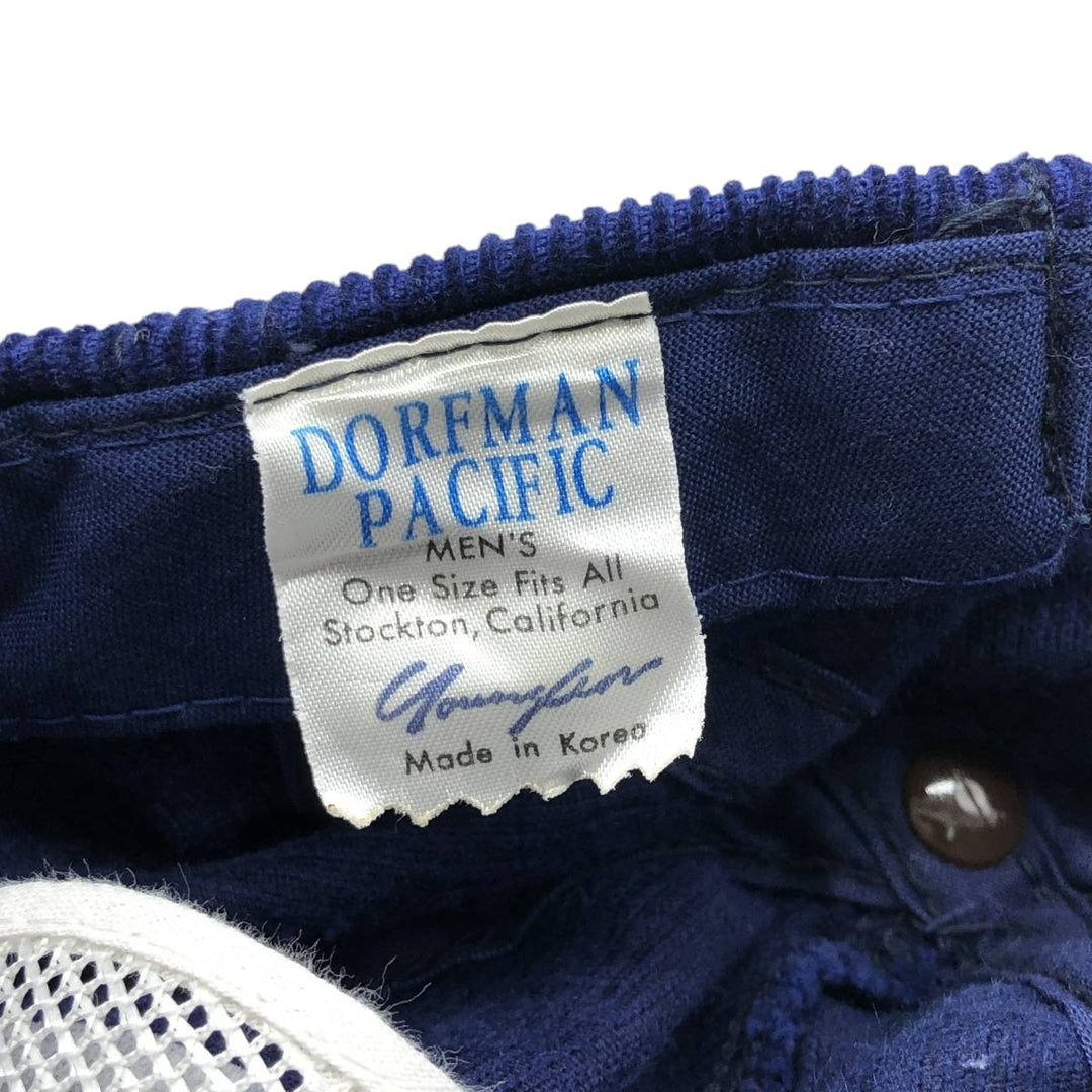 Vintage 1970'S DORFMAN PACIFIC corduroy cap, one size fits all. unclear navy blue type Vintage Second Hand