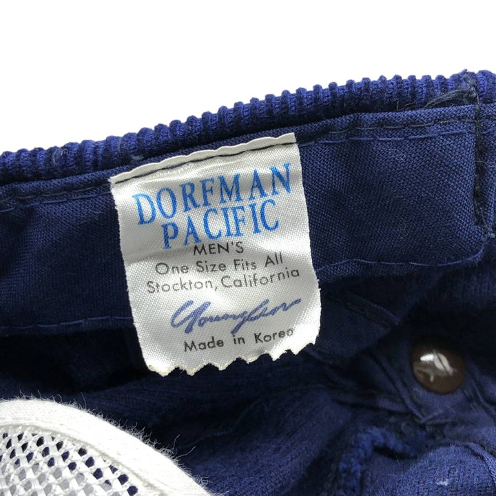 Vintage 1970'S DORFMAN PACIFIC corduroy cap, one size fits all. unclear navy blue type Vintage Second Hand