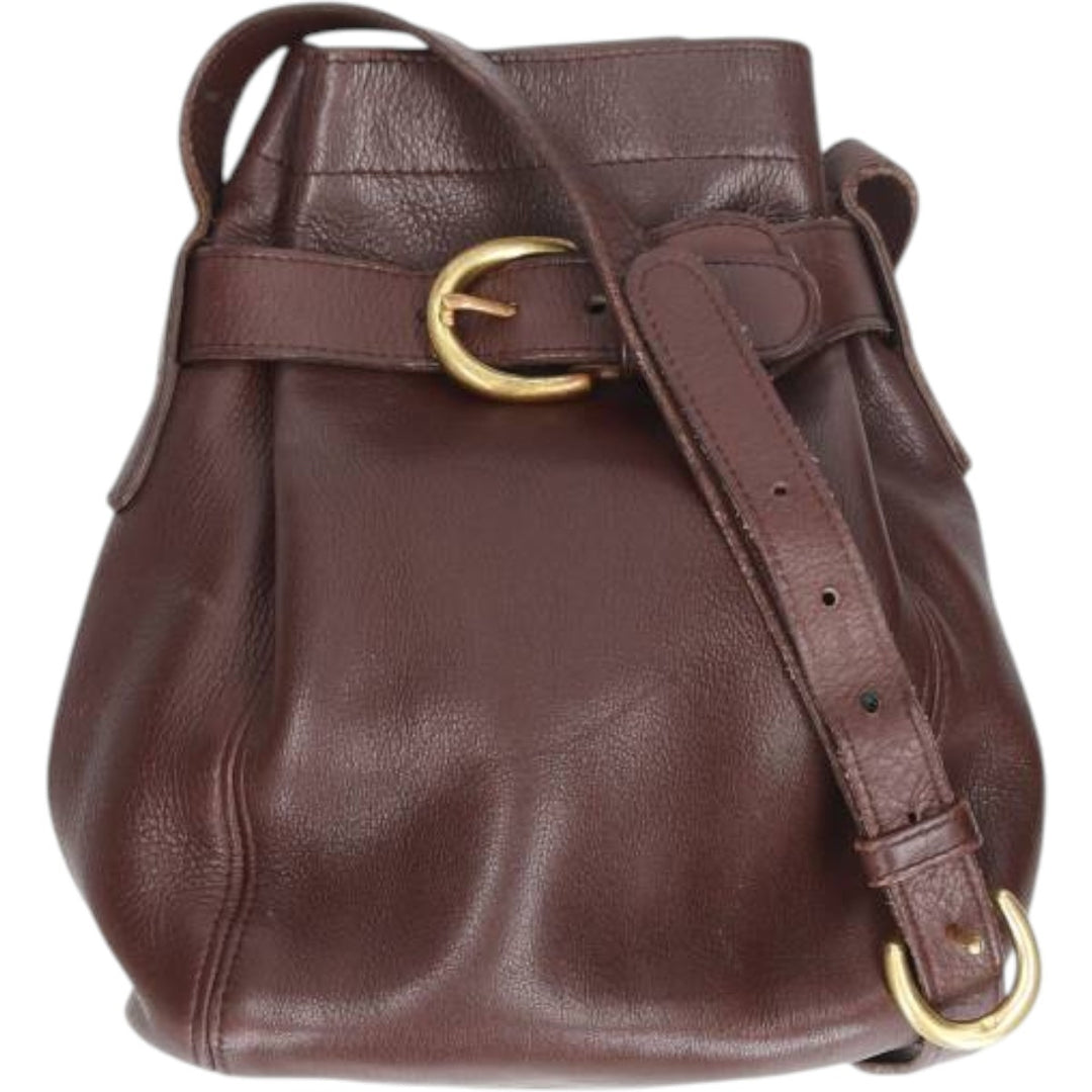 90'S Coach Old Coach Shoulder Bag, Made in USA, Vintage genuine leather brown type Vintage Second Hand