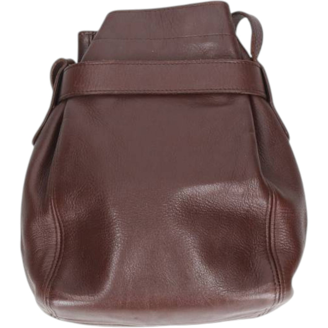 90'S Coach Old Coach Shoulder Bag, Made in USA, Vintage genuine leather brown type Vintage Second Hand