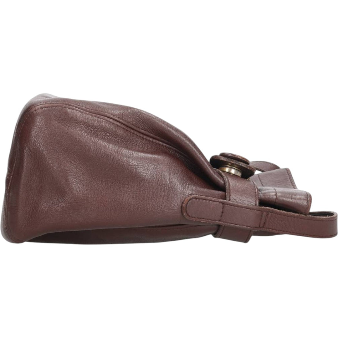 90'S Coach Old Coach Shoulder Bag, Made in USA, Vintage genuine leather brown type Vintage Second Hand