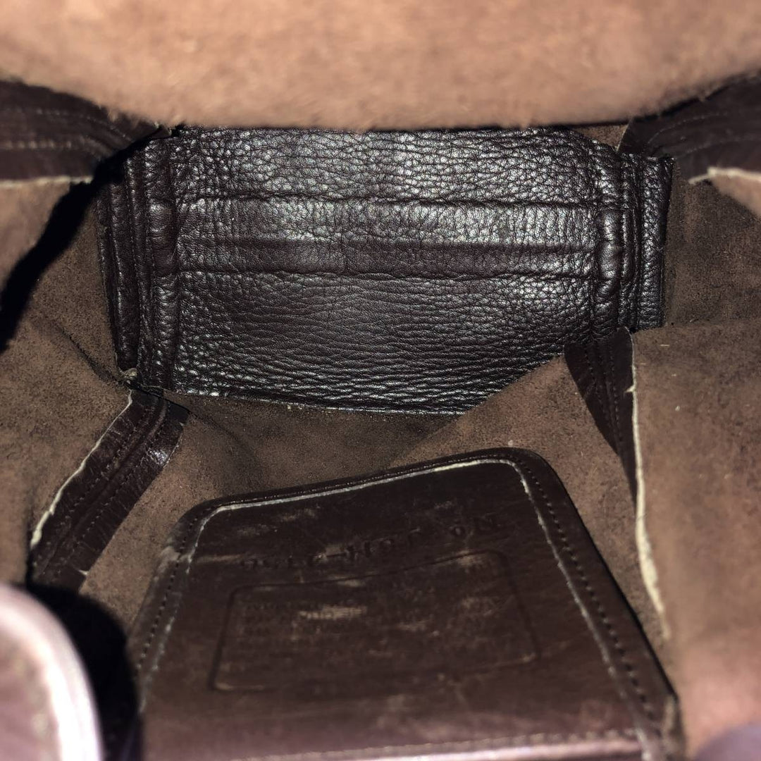 90'S Coach Old Coach Shoulder Bag, Made in USA, Vintage genuine leather brown type Vintage Second Hand