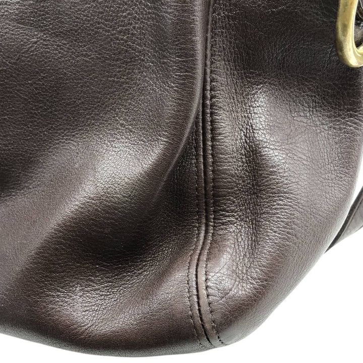 90'S Coach Old Coach Shoulder Bag, Made in USA, Vintage genuine leather brown type Vintage Second Hand