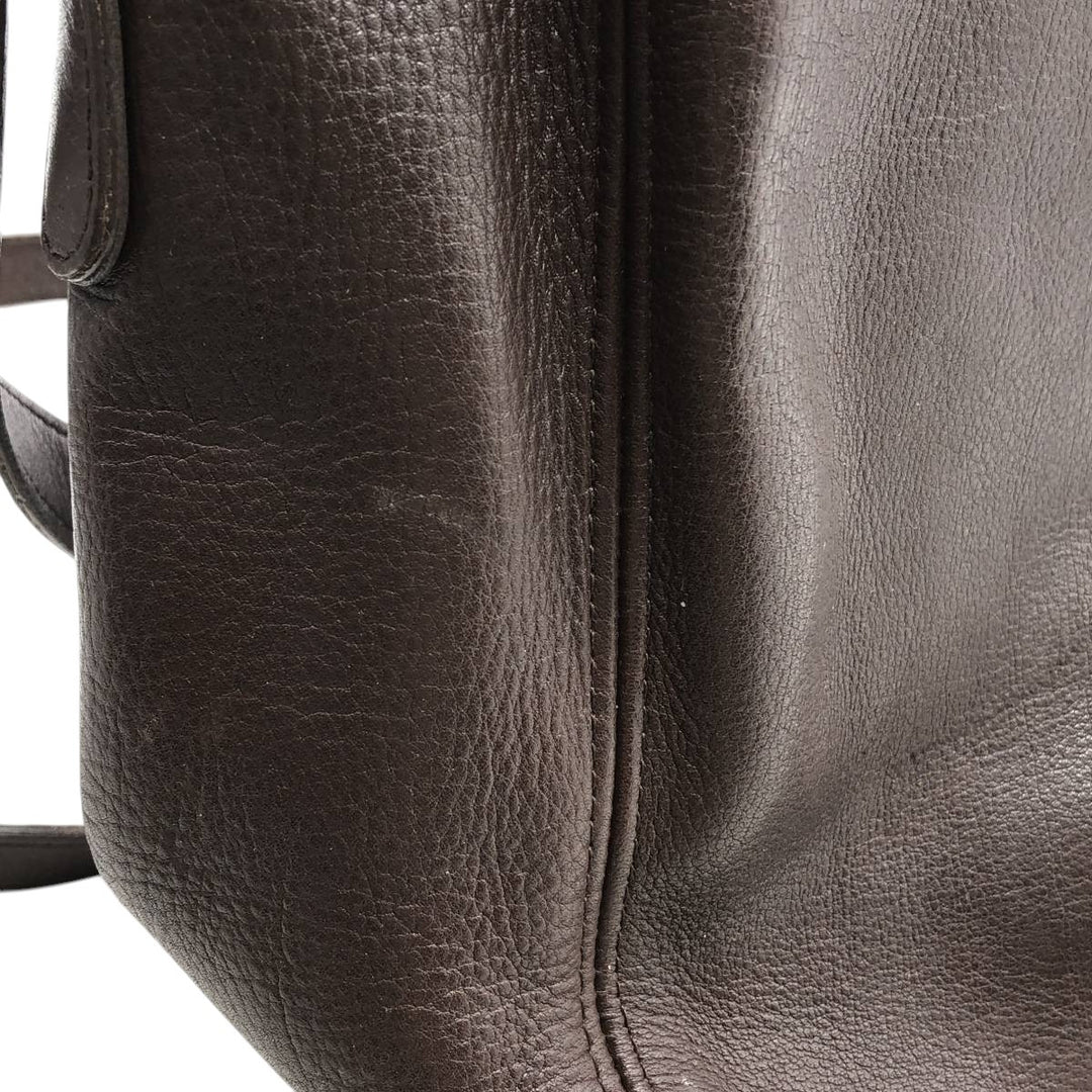 90'S Coach Old Coach Shoulder Bag, Made in USA, Vintage genuine leather brown type Vintage Second Hand