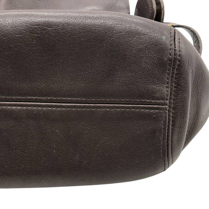 90'S Coach Old Coach Shoulder Bag, Made in USA, Vintage genuine leather brown type Vintage Second Hand