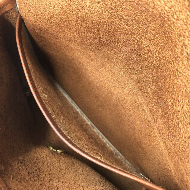 Vintage 1980'S Coach Old Coach Turnlock 2-Way Shoulder Bag, Made in USA genuine leather brown type Vintage Second Hand