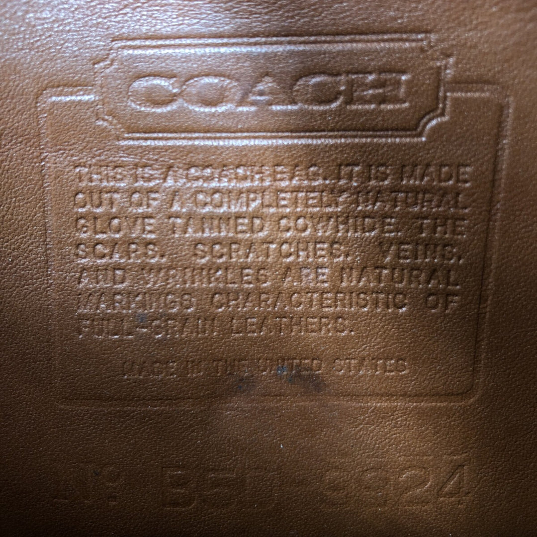 Vintage 1980'S Coach Old Coach Turnlock 2-Way Shoulder Bag, Made in USA genuine leather brown type Vintage Second Hand