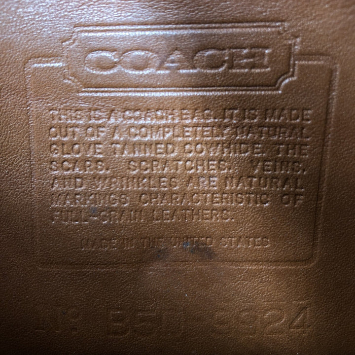 Vintage 1980'S Coach Old Coach Turnlock 2-Way Shoulder Bag, Made in USA genuine leather brown type Vintage Second Hand