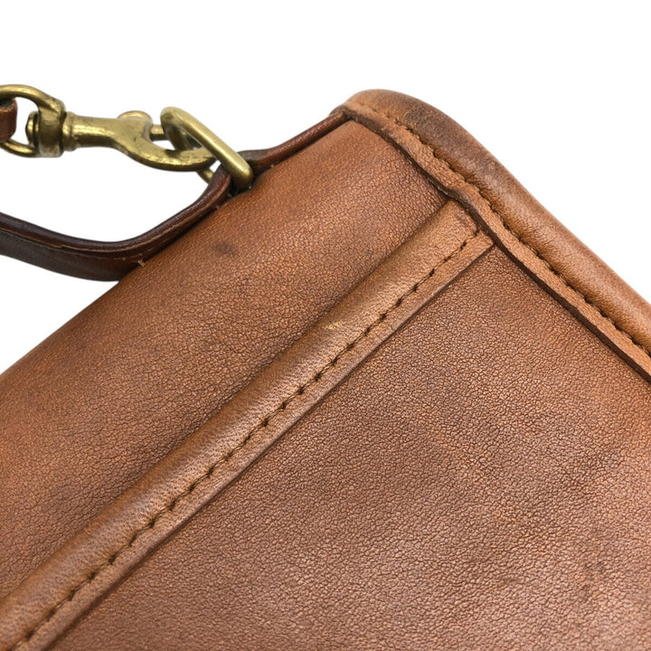 Vintage 1980'S Coach Old Coach Turnlock 2-Way Shoulder Bag, Made in USA genuine leather brown type Vintage Second Hand