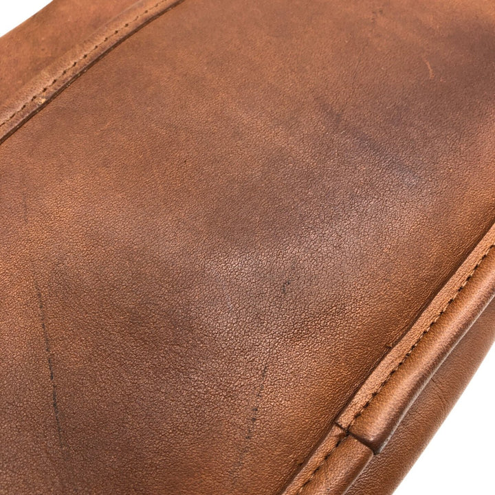 Vintage 1980'S Coach Old Coach Turnlock 2-Way Shoulder Bag, Made in USA genuine leather brown type Vintage Second Hand