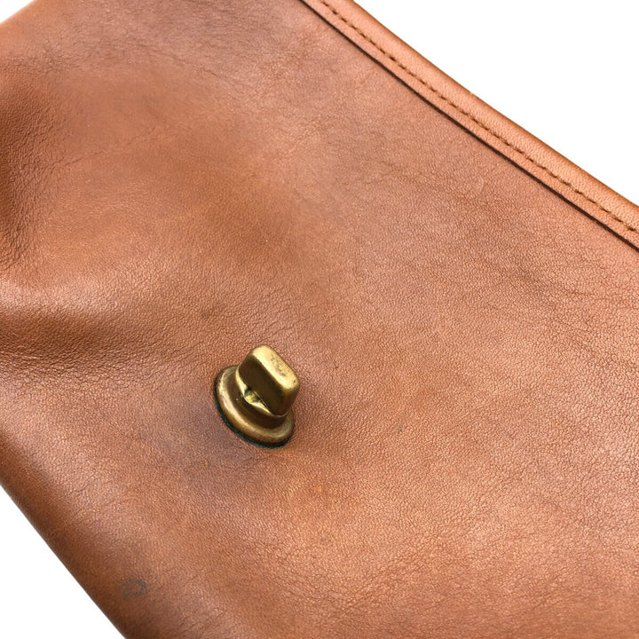 Vintage 1980'S Coach Old Coach Turnlock 2-Way Shoulder Bag, Made in USA genuine leather brown type Vintage Second Hand