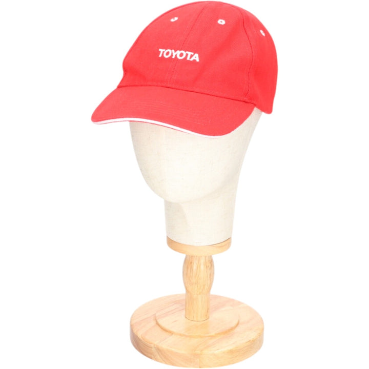 TOYOTA Toyota Advertising Baseball Cap Free Size unclear red type Vintage Second Hand