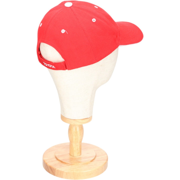 TOYOTA Toyota Advertising Baseball Cap Free Size unclear red type Vintage Second Hand