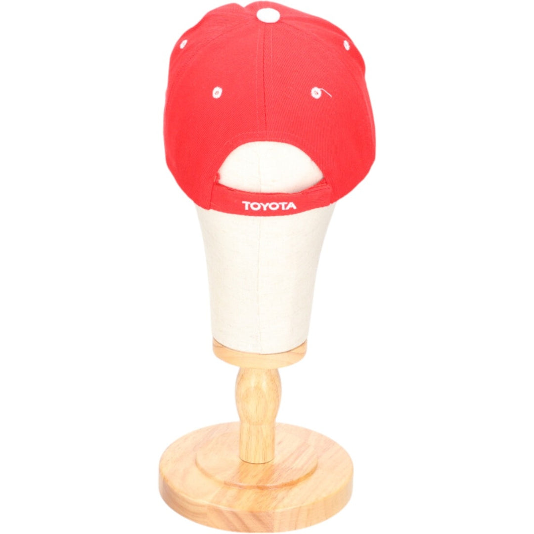TOYOTA Toyota Advertising Baseball Cap Free Size unclear red type Vintage Second Hand