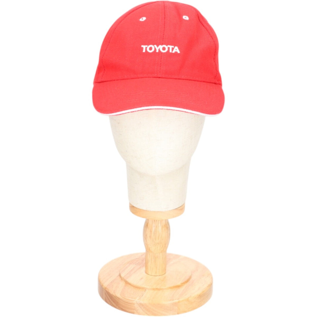 TOYOTA Toyota Advertising Baseball Cap Free Size unclear red type Vintage Second Hand