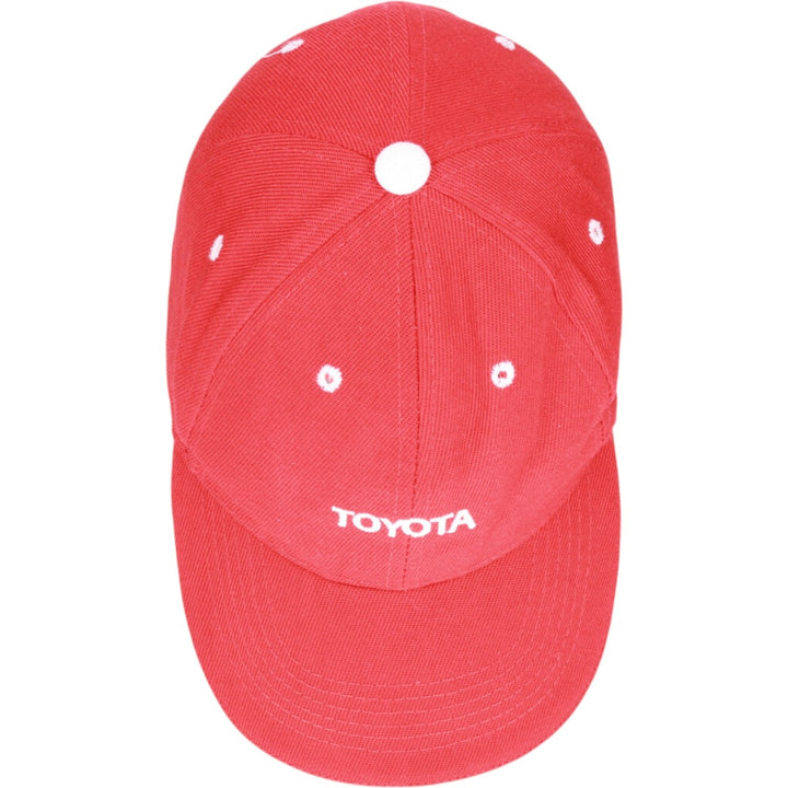 TOYOTA Toyota Advertising Baseball Cap Free Size unclear red type Vintage Second Hand