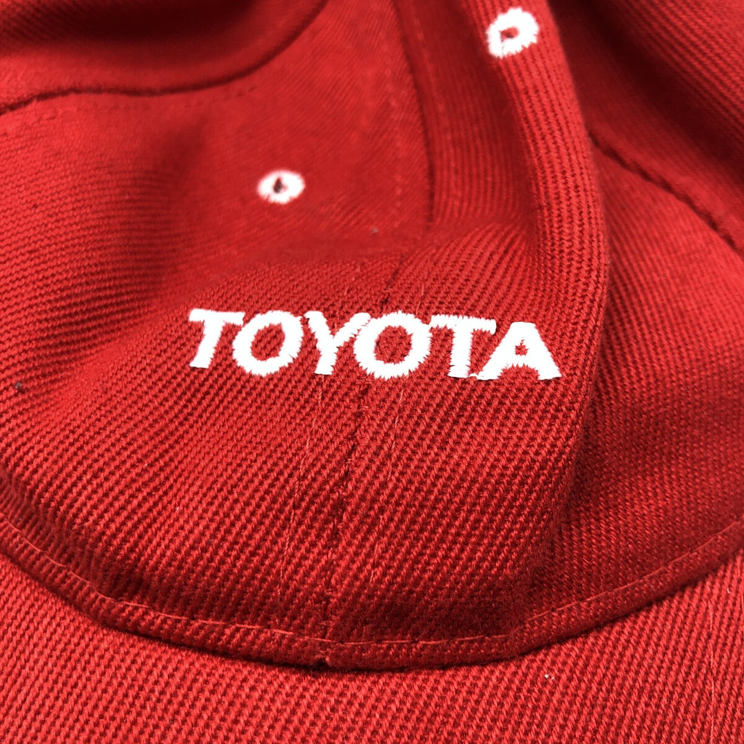 TOYOTA Toyota Advertising Baseball Cap Free Size unclear red type Vintage Second Hand