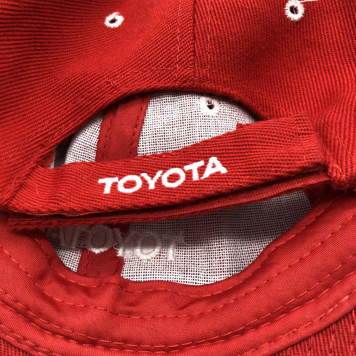 TOYOTA Toyota Advertising Baseball Cap Free Size unclear red type Vintage Second Hand