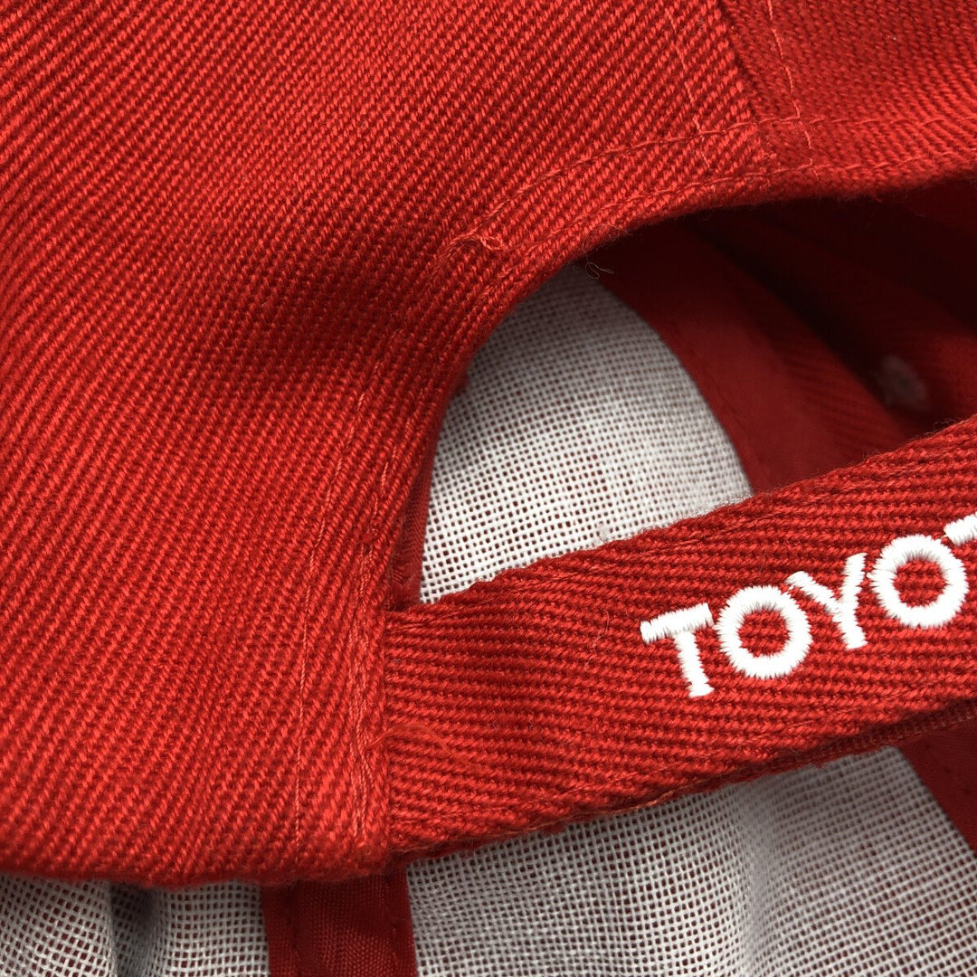 TOYOTA Toyota Advertising Baseball Cap Free Size unclear red type Vintage Second Hand