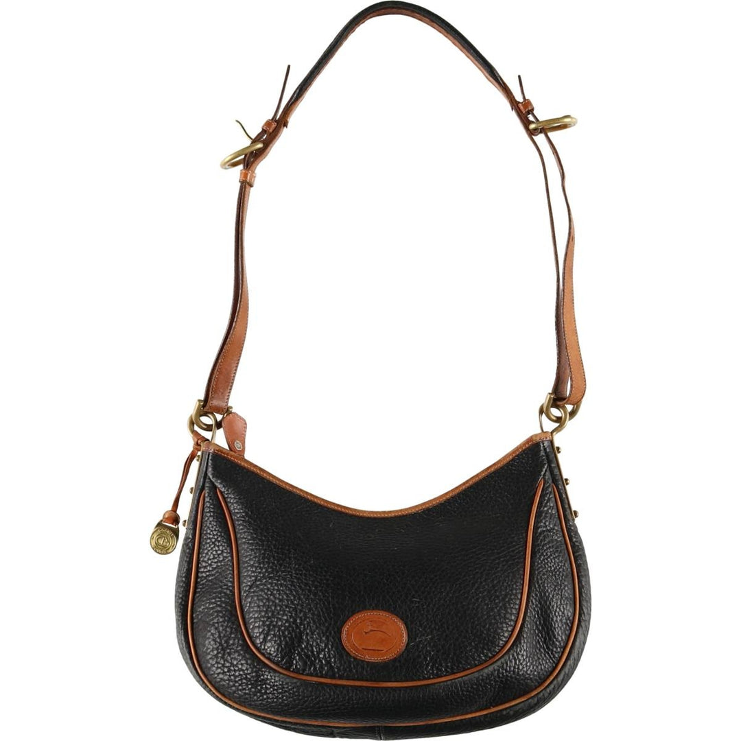 DOONEY AND BOURKE Shoulder Bag genuine leather brown type Vintage Second Hand
