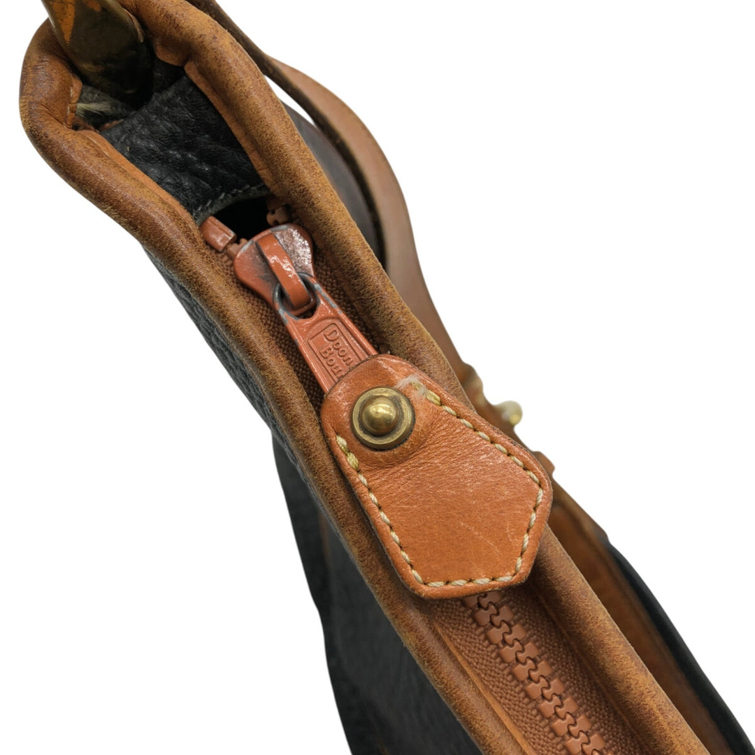 DOONEY AND BOURKE Shoulder Bag genuine leather brown type Vintage Second Hand