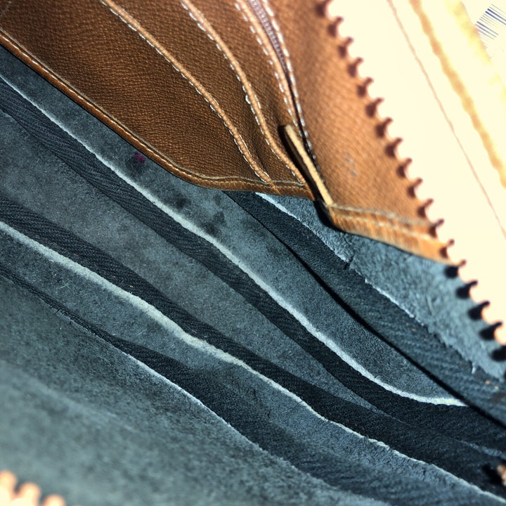 DOONEY AND BOURKE Shoulder Bag genuine leather brown type Vintage Second Hand