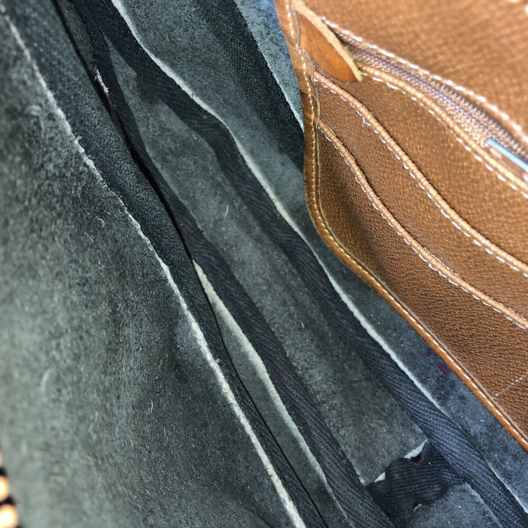 DOONEY AND BOURKE Shoulder Bag genuine leather brown type Vintage Second Hand