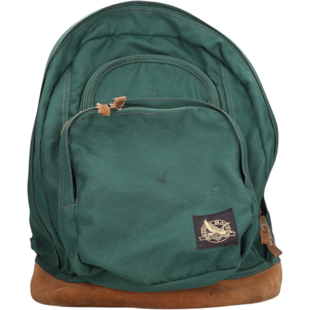 90'S Eddie Bauer Backpack Vintage Nylon Green type dark green Vintage Second Hand