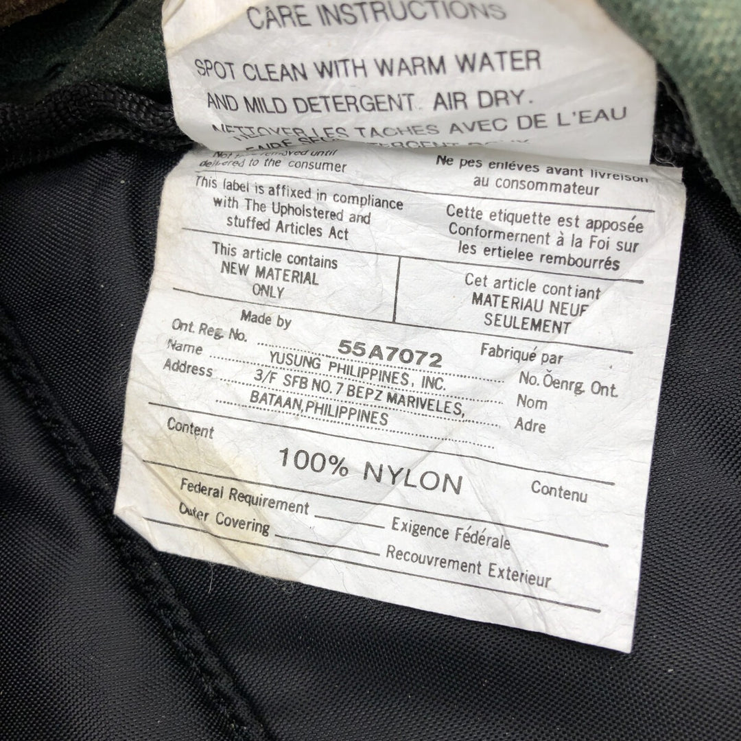 90'S Eddie Bauer Backpack Vintage Nylon Green type dark green Vintage Second Hand