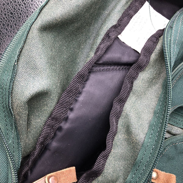 90'S Eddie Bauer Backpack Vintage Nylon Green type dark green Vintage Second Hand