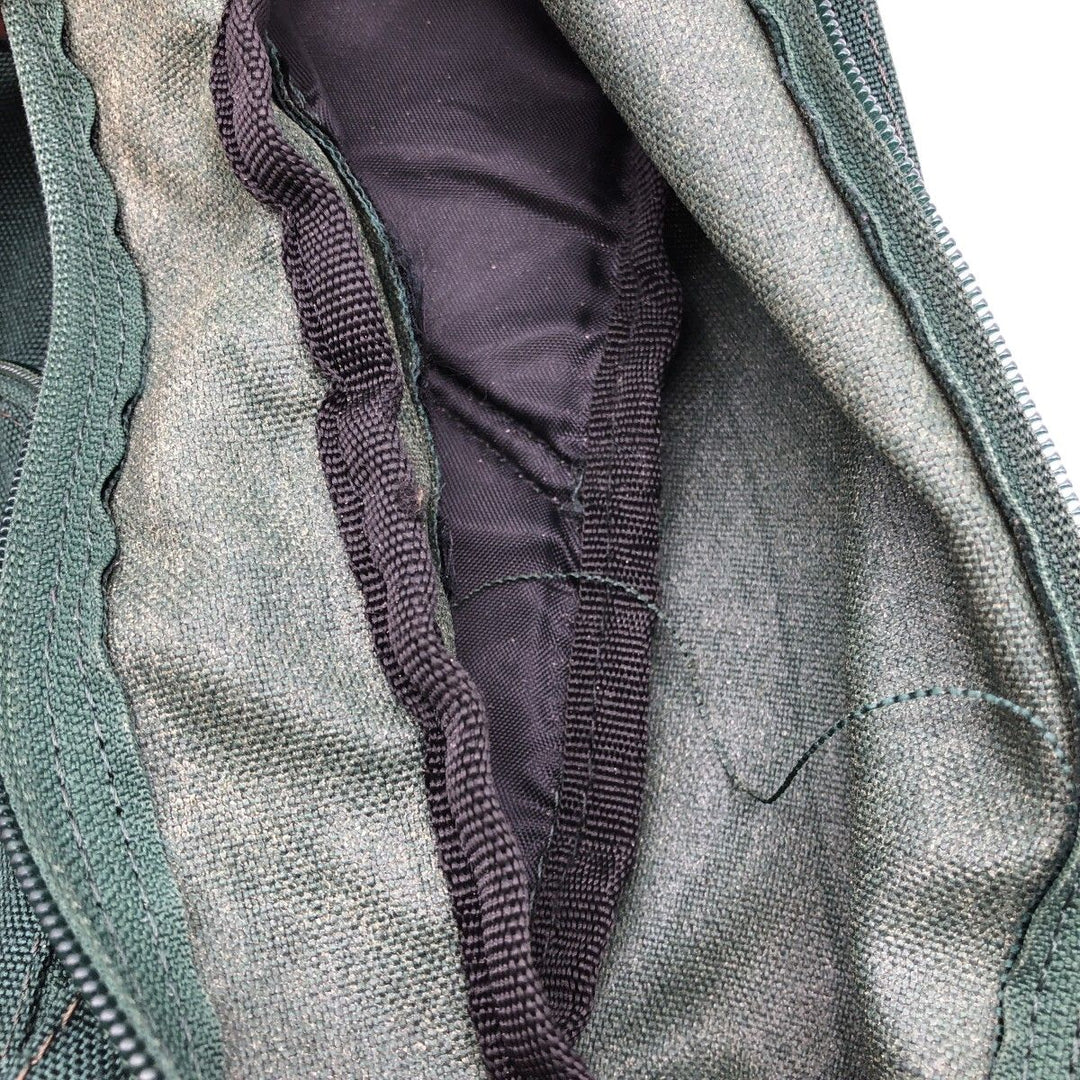 90'S Eddie Bauer Backpack Vintage Nylon Green type dark green Vintage Second Hand