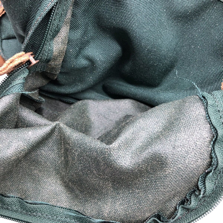 90'S Eddie Bauer Backpack Vintage Nylon Green type dark green Vintage Second Hand